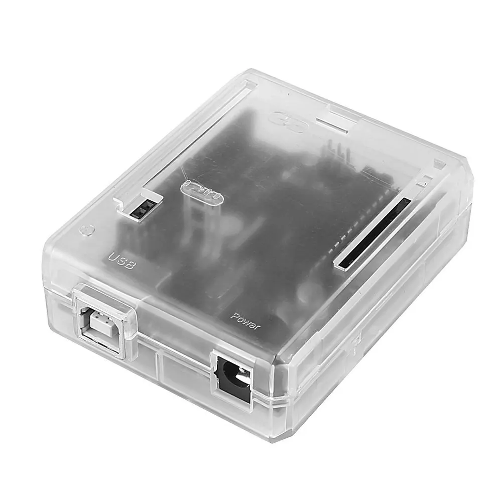 

For Arduino R3 Case Enclosure New Transparent Clear Computer Box Compatible