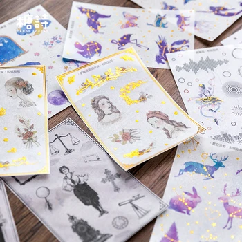 

3 Sheets/pack DIY Stickers Decorative Scrapbooking DIY Diary Album Stick Label Paper Decor Kids Gift