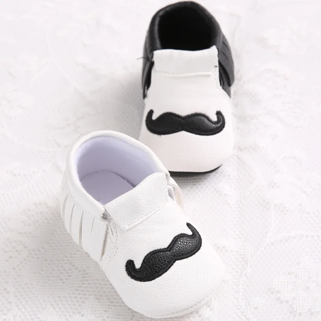 Same Style Harper Seven baby unisex cute gentleman infants kawaii tassels little beard shoes babe first walkers kids footwear