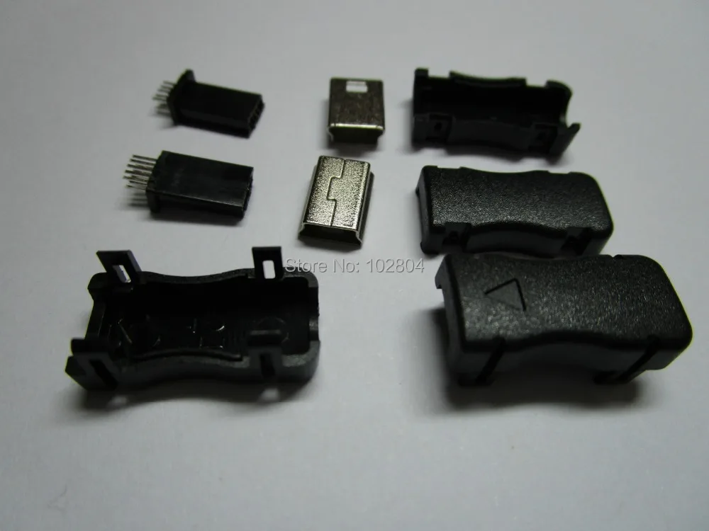 10 шт. в партии контактный разъем Mini USB Штекерный пластиковый корпус продукции|shell