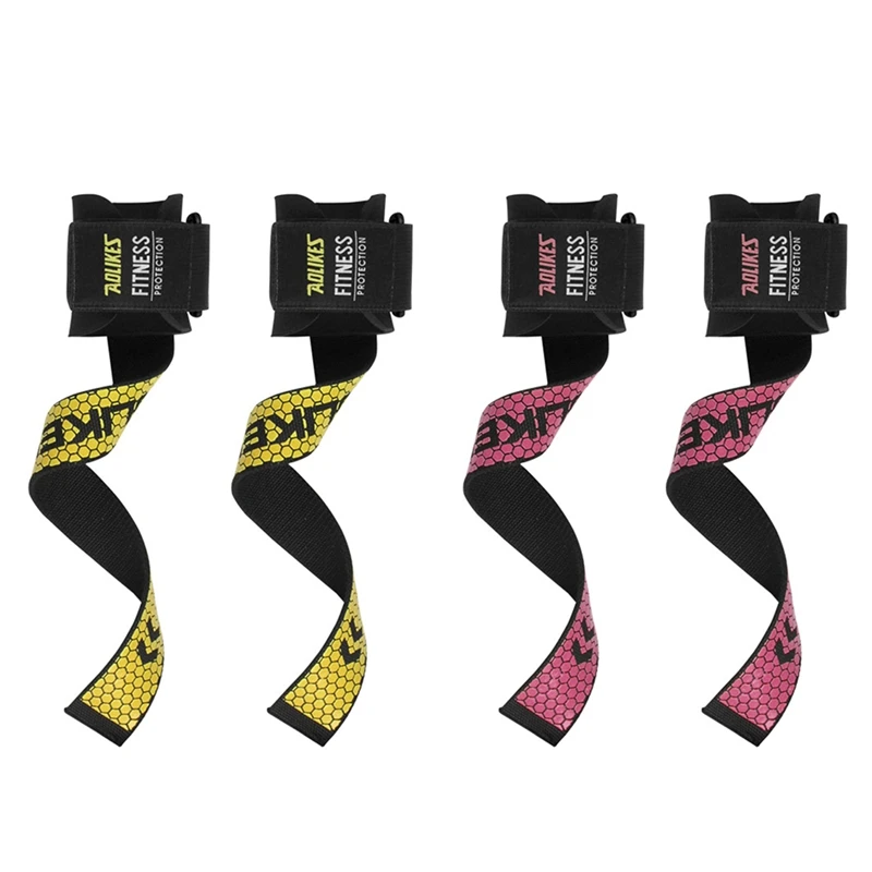 2pcs Weight Lifting Hand Wrist belt Support Strap Brace band Gym Straps Weight Lifting handwraps Body Building Grip Glove Belt