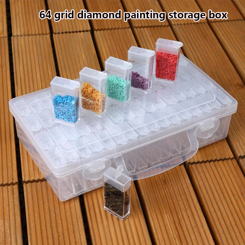 

Daimond transparent plastic storage box Diamond embroidery diamond painting top tool jewelry Drill Storage Box Gift Accessory