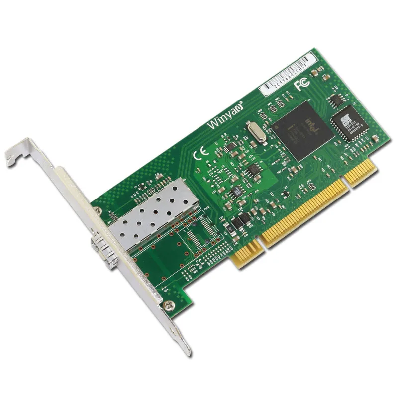 Winyao WY545DF PCI настольная гигабитная волоконная lan Карта для 82545 PWLA8490MF однопортовая SFP