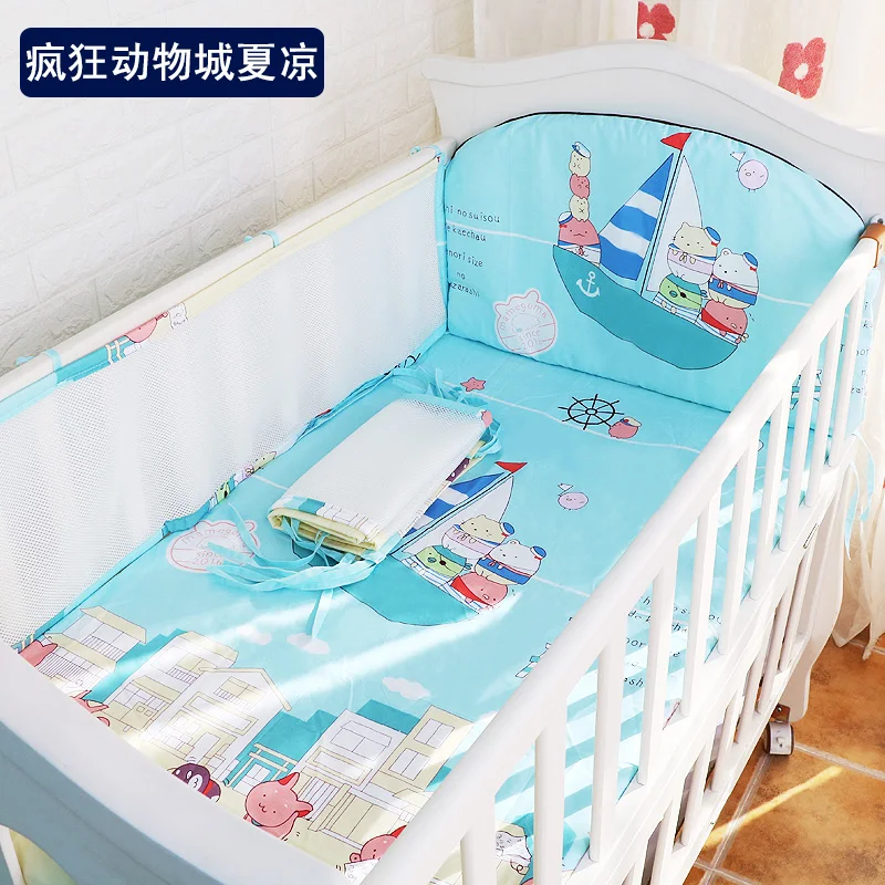 Baby Bed Bumper Cartoon Twist Crib Surround Soft Strip Spliced Bed Side  Cushion Pad Breathable Baby Crib Bedding Supply - AliExpress