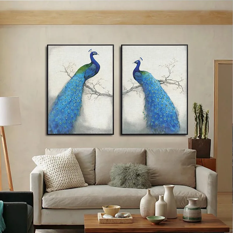 Pfau leinwand malerei kaufen billigpfau leinwand malerei partien ...