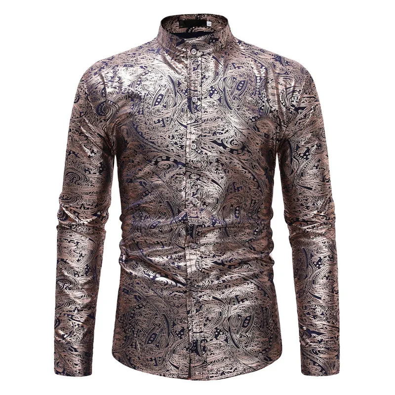 

2019 New Fashion Dobby Mens Shirts Long Sleeve High Quality Casual Slim Fit Formal Dress Shirts For Male Plus Size Bottom Tops