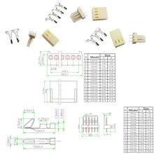 10 шт./Набор "сделай сам" Наборы 4 Pin KF2510-4P KF2510-3P KF2510-2P Американская классификация проводов 2р/3 P/4 P 2,54 мм Шаг Терминал Корпус штыревые Разъемы Адаптера переменного тока Наборы