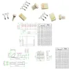 Broche connecteur adaptateur boîtier de boîtier | Kit de bricolage, 4 broches, 2.54mm module de boîtier, connecteur tête de broche, kit de 10 ► Photo 1/6