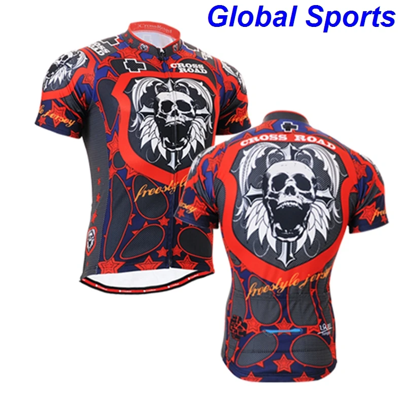 2017 Sublimation bears jersey 3D tiger head printing cycling jerseys short sleeve riding bike