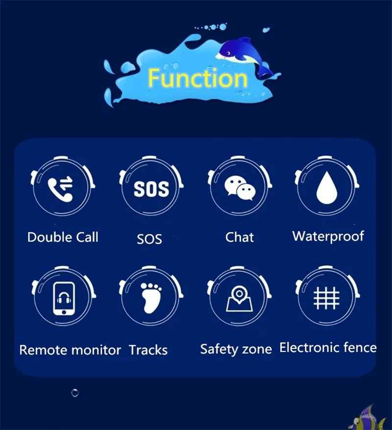 Детский gps смарт-телефон часы для плавания детские часы водонепроницаемые SOS устройства трекер локатор дети Безопасный анти-потеря монитор