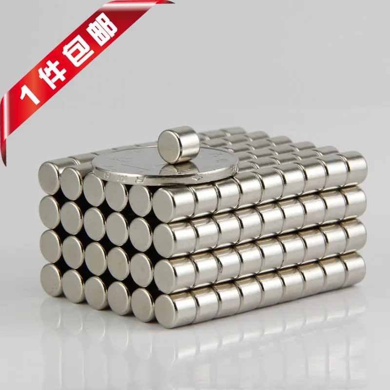 D6x8mm Materials Neodymium Mini Round Disc Nickelage