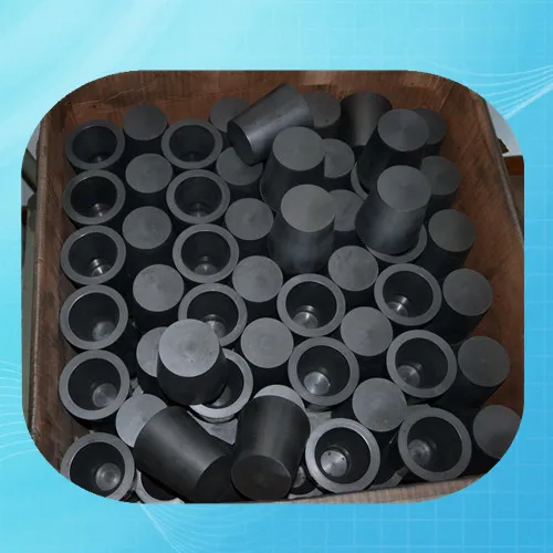 99.95pure Graphite Crucible With Lids /r40* H40mm/ Cylindrical