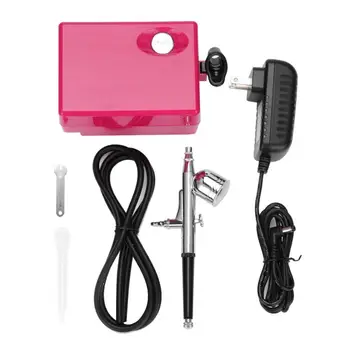 

Airbrush Makeup Air Compressor Kit Single Action Nail Painting Tattoo Manicure Cake Spray Face Body Paint Nail Art Set Spray