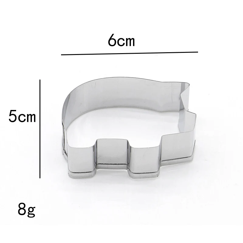 

1 Pcs Stainless Steel Pig Shape Biscuit Pastry Cookie Cutter Cake Decor Baking Mold Tools 669