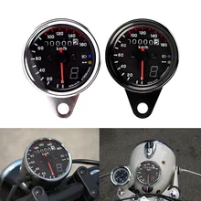 12V Motorcycle Speedometer Tachometer Gauge w/ LED Backlight Universal For Moto