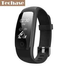Techase фитнес-трекер gps браслет монитор сердечного ритма smartband браслет шагомер синхронизации сенсорный экран Поддержка Android IOS