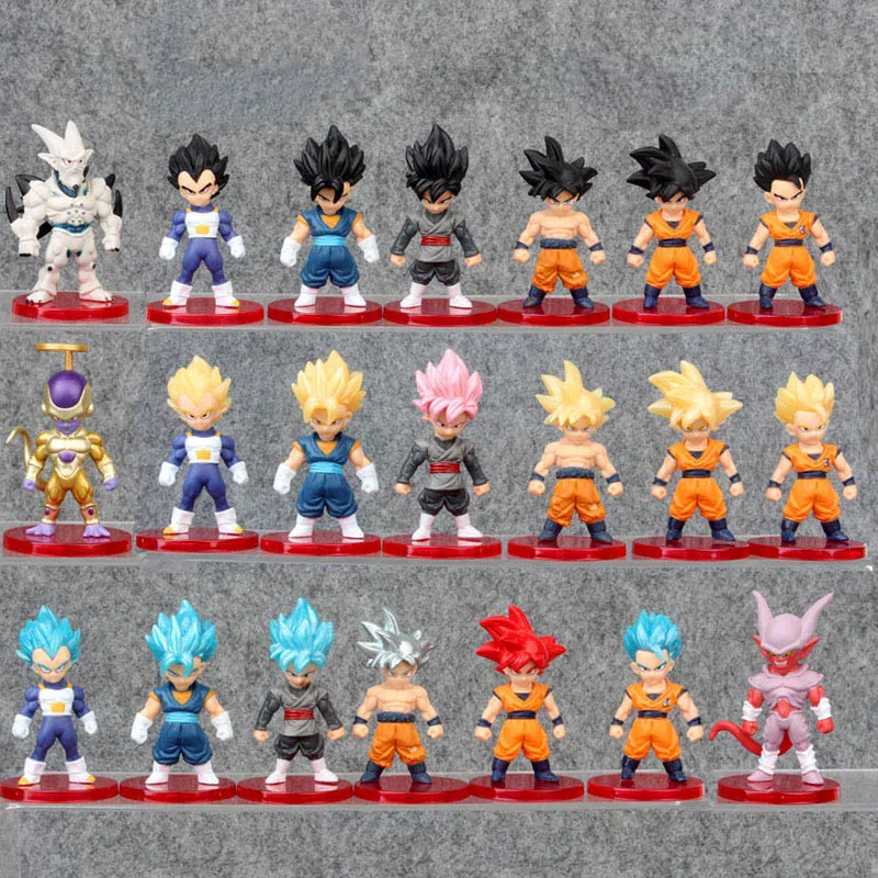 

Tronzo 21PCS/Set Dragon Ball Z Action Figure Goku Vegeta Vegetto Zamasu Freeza Gohan PVC Action Figure DBZ Model Doll Toys Gifts
