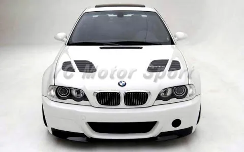 2000-2006 BMW E46 2D Coupe 4D Sedan & E46 M3 CSL Style PP Front Bumper with FRP Spliter (15)