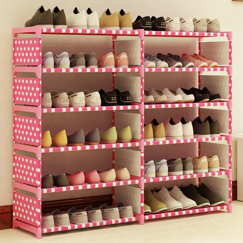 Multi Layer Shoes Rack Nonwovens Modern Simple Non-woven Fabric Foldable Furniture Home Storage Organizer Holder Space Saving
