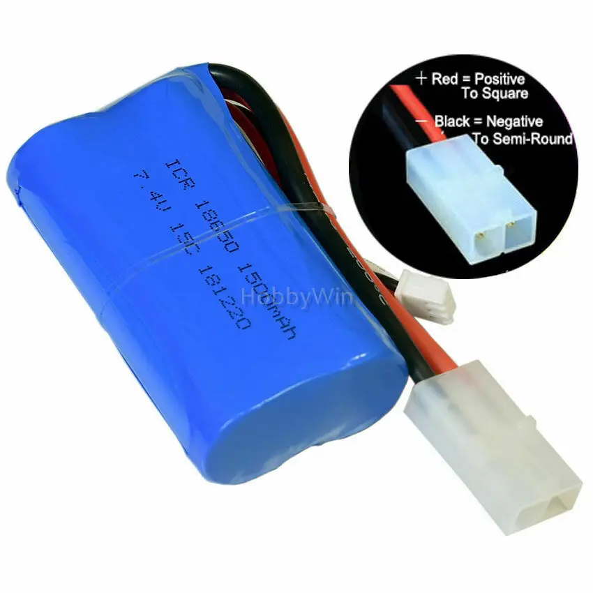 7 4 V 2S 1500mAh 15C литий-ионный аккумулятор большой Tamiya Женский Разъем для