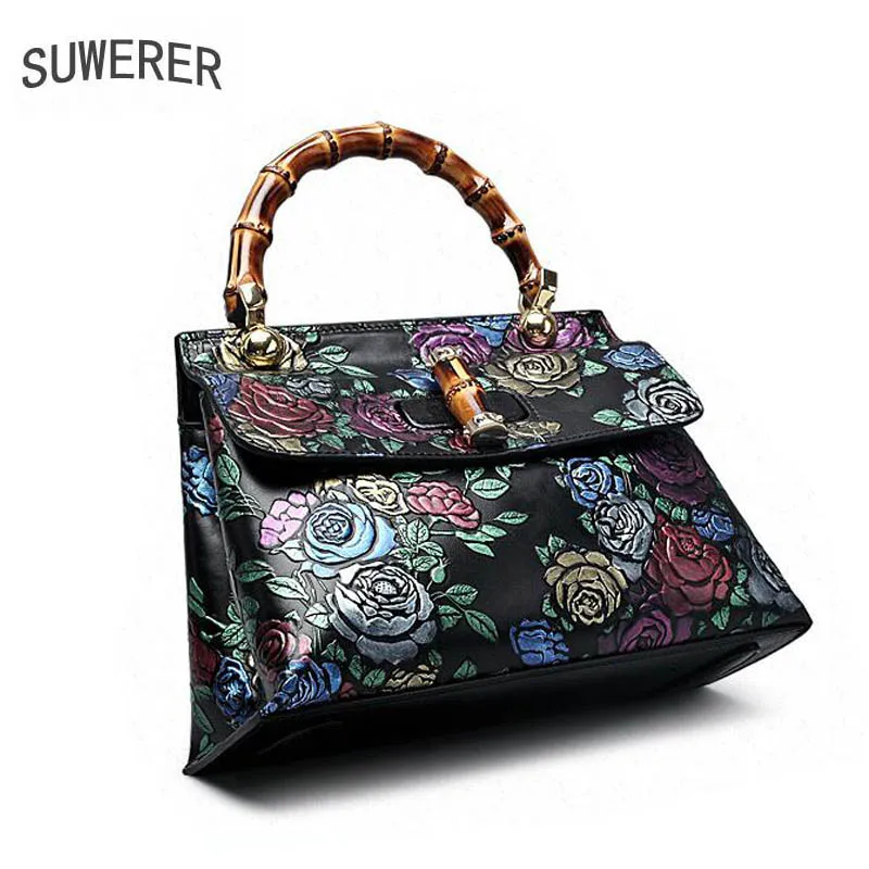 

SUWERER2017 new high-quality fashion luxury brand handbag genuine leather shoulder bag counter genuine, female well-known brands