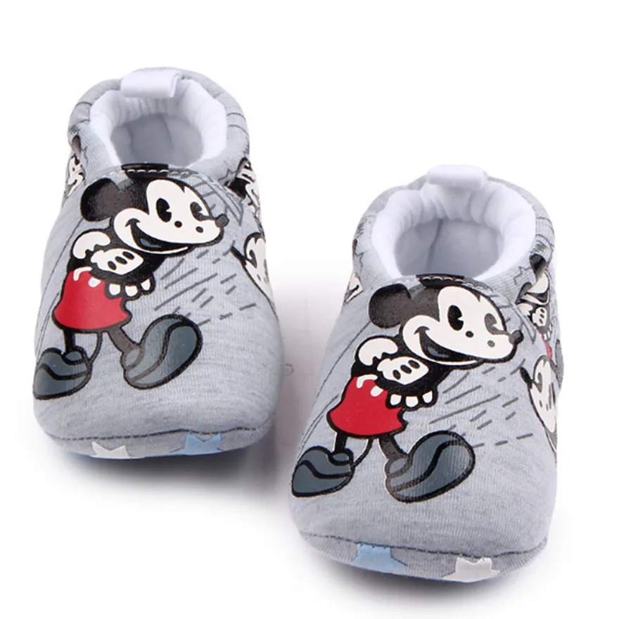 

Baby Slippers Cartoon Mickey Minnie Family Baby Shoes Toddler Chaussure Bebe Crib Shoes Baby First Walker Shoes