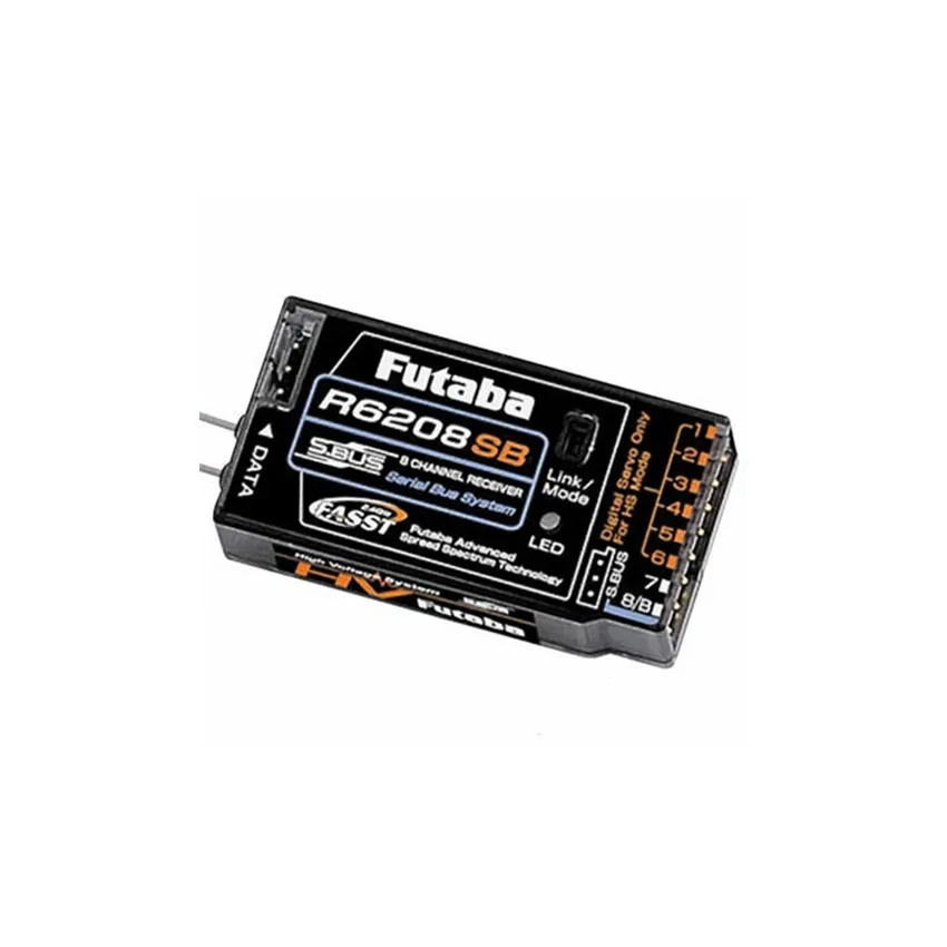 Оригинал Futaba R6208SB 8 Channel 2 4 ГГц FASST Здравствуйте Напряжение Rx приемник 8FG супер 100%