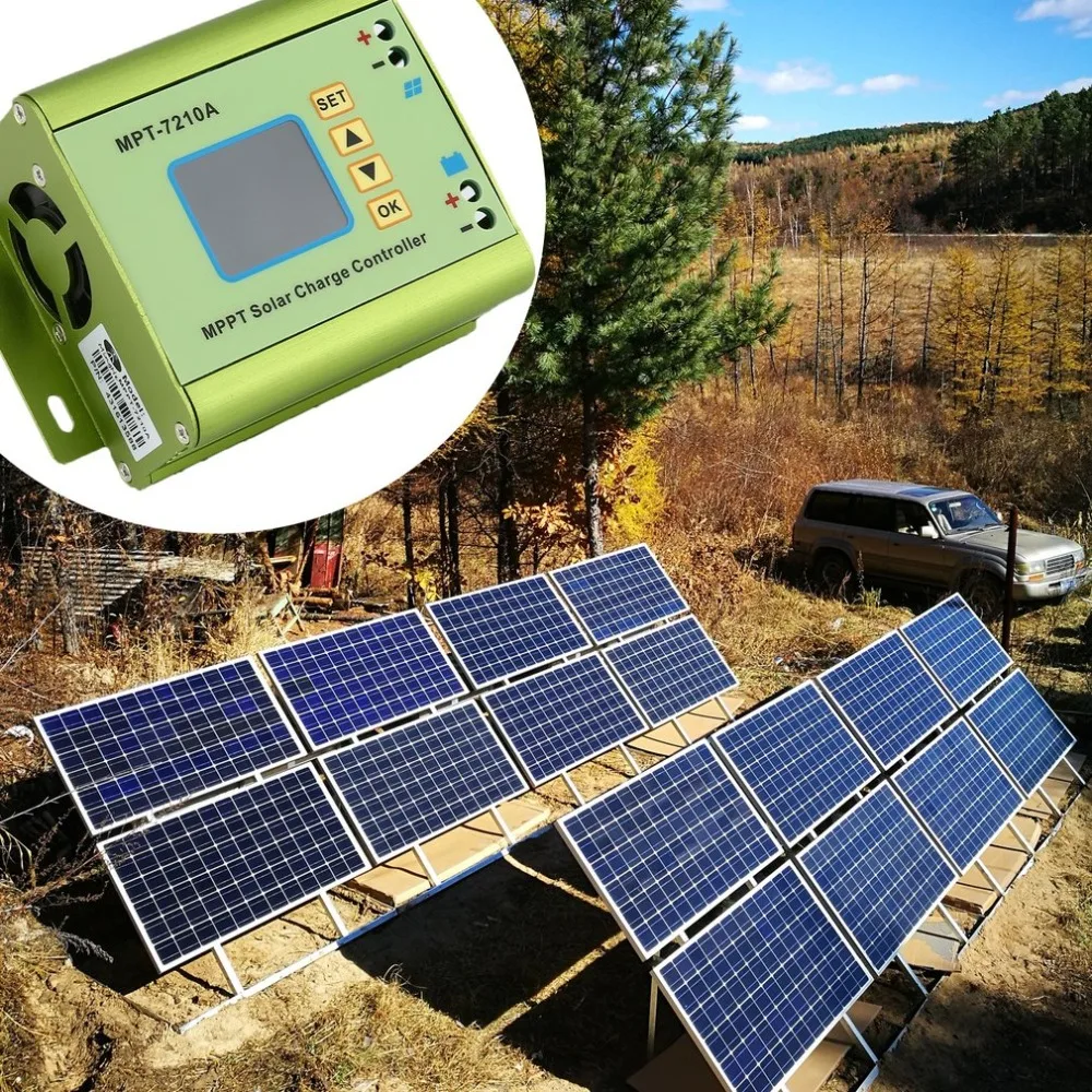 

LCD MPPT Solar Regulator Charge Controller 24/36/48/60/72V Boost MPT-7210A Solar Regulator Charge Controller
