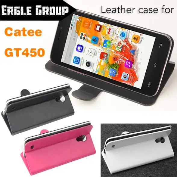 Black Catee GT450 flip leather case business style for PU cover Free shipping Price: |