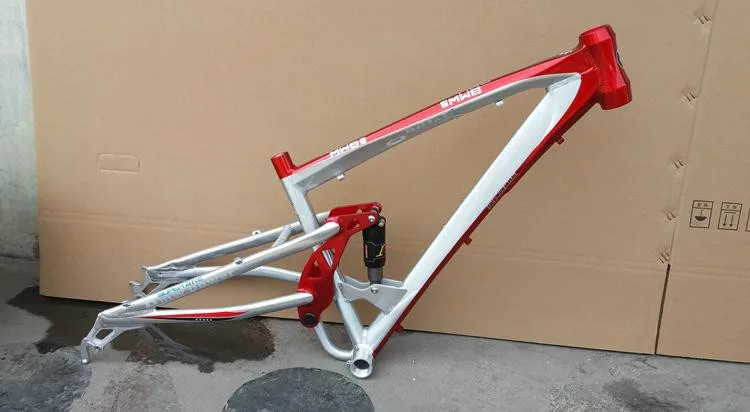 Cheap Aluminum alloy  DH  Snow/beach bike  frame, Downhill  26*17inch MTB frame ,for 26*4.0 tires, Fat bike soft-tail  frame 2