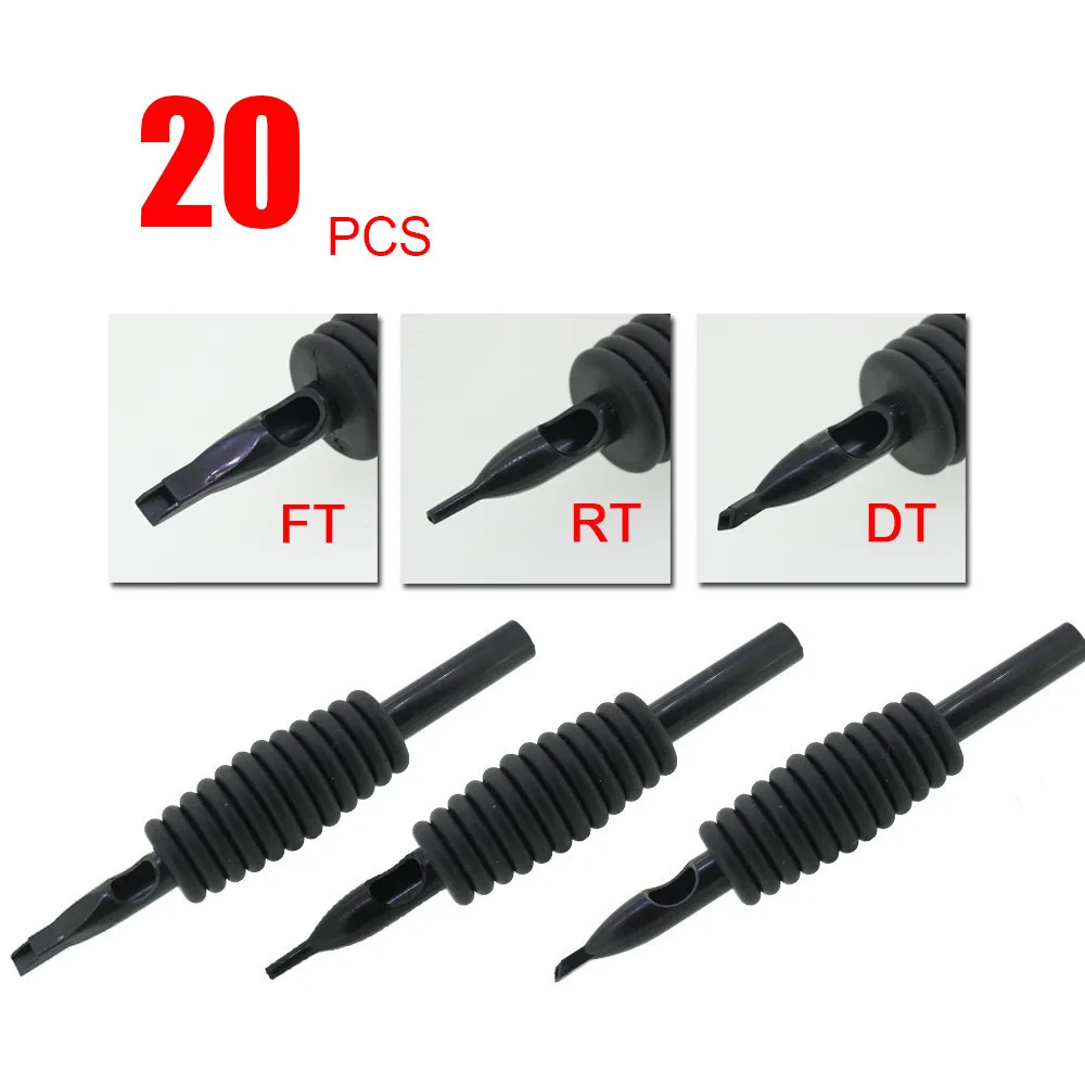 

YILONG 20 x Disposable Tattoo Grips Tube Assorted Size 18RT (16mm) For Tattoo Gun Needle Ink Cups Grip Kits