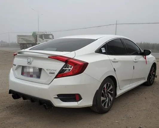 2015 2016 2017 2018 новый спойлер для honda civic от праймера или черного белого цвета краска ABS