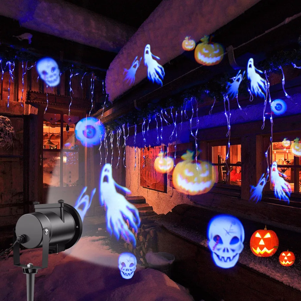 Us 32 95 23 Off 220v 110v Eu Uk Au Plug Holiday Light Snowflake Projector Spotlight Outdoor Lighting Landscape Decoration Lamp In