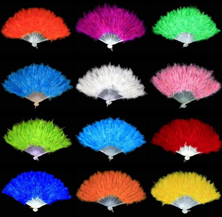 New Arrive Soft Fluffy Burlesque Wedding Hand Fancy Dress Costume Dance Feather Fan | Дом и сад