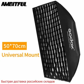 

Godox 20"x 27" 50x70cm Softbox with Honeycomb Grid Universal Mount for K-150A K-180A E250 E300 250SDI 300SDI Studio Flash Strobe