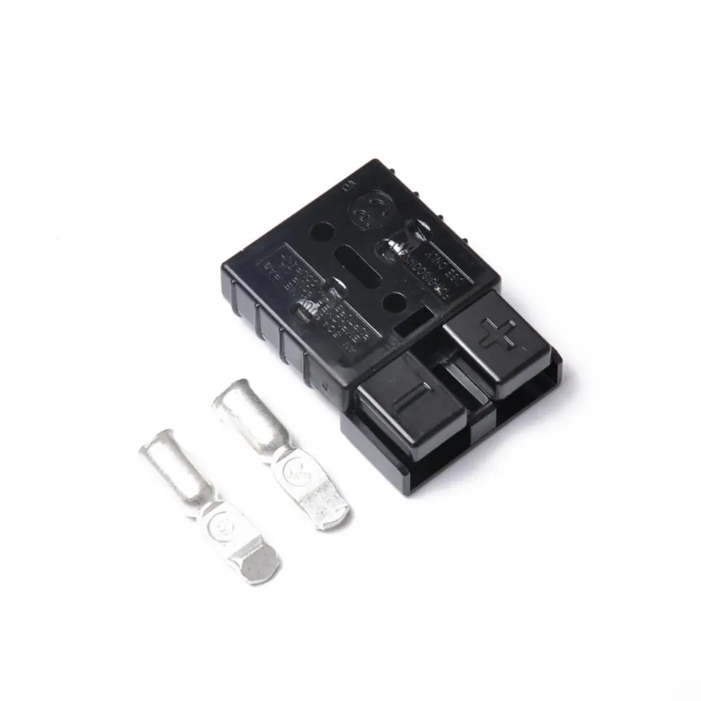 2 Sets 50A 600V Battery Quick Connector Plugs with Covers Disconnect Winch