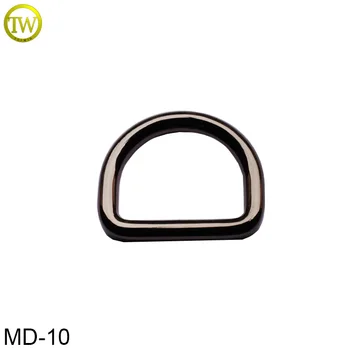 

MD10 custom black nickle metal D ring buckle for bag accessories 25mm