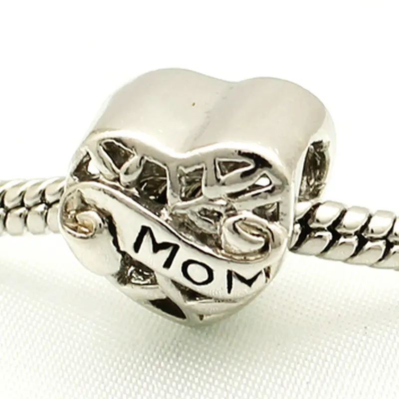 Fashion DIY Unique MOM Heart charm Jewelry Accesso...