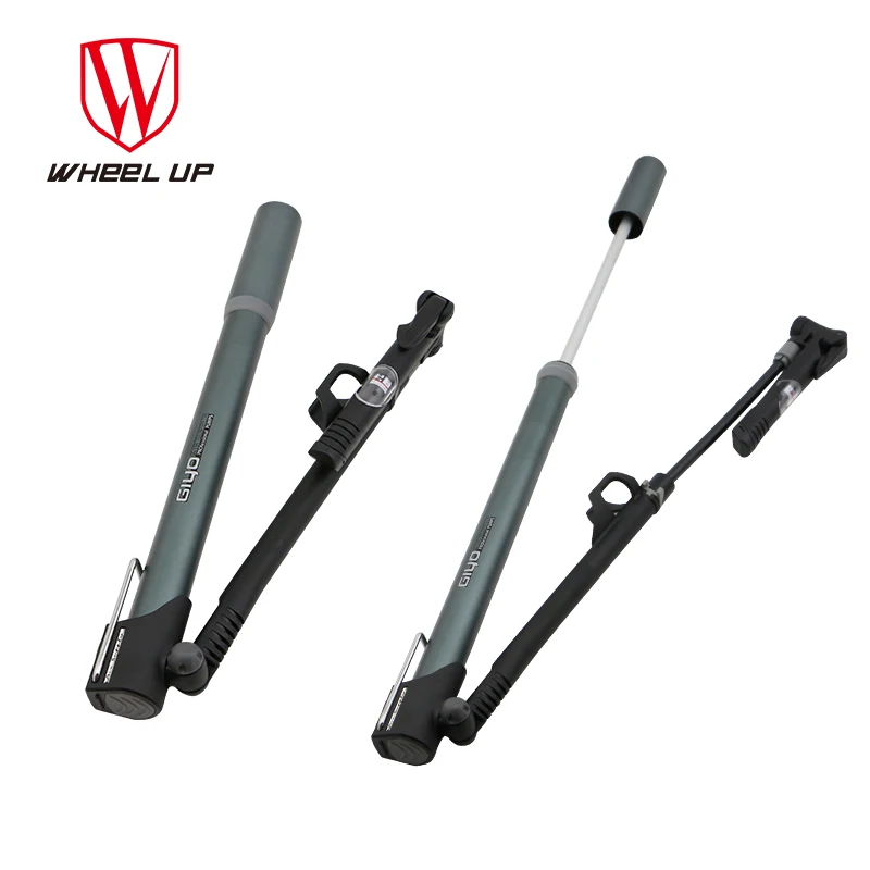 

2017 Bicycle Pump Portable Aluminium Mini BikeTire Inflator Multi-functional Cycling Accessories MTB Pumps with pressure Gauge