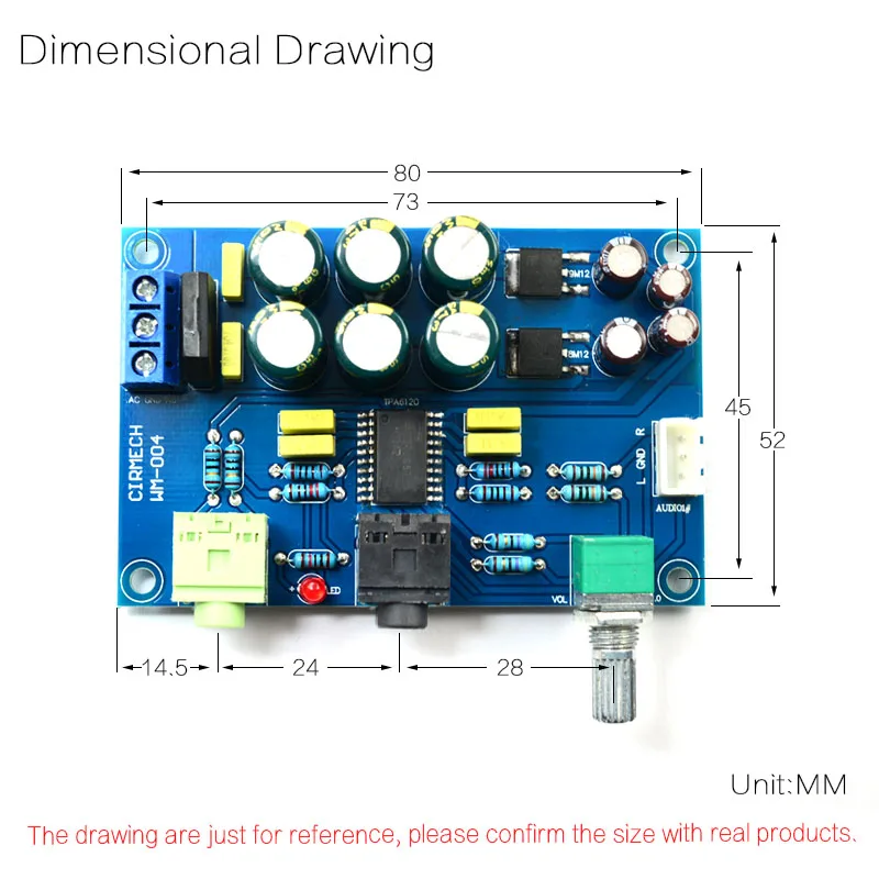 CIRMECH TPA6120A2 Плата усилителя для наушников HIFI high fidelity amp board kit и готовая плата