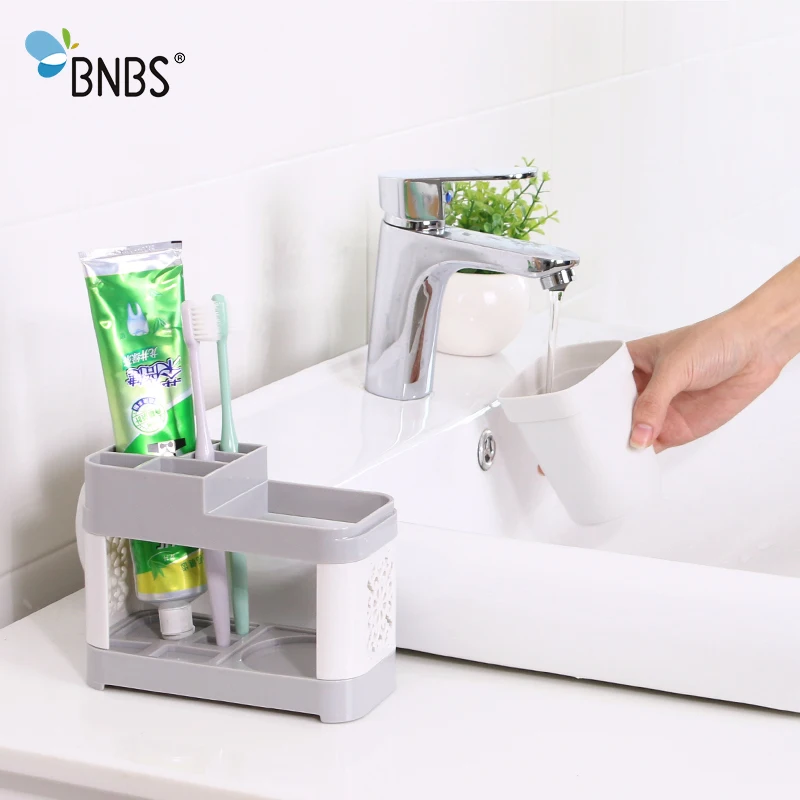 BNBS модный пористый держатель для зубной щетки семейный набор ванной зубная паста