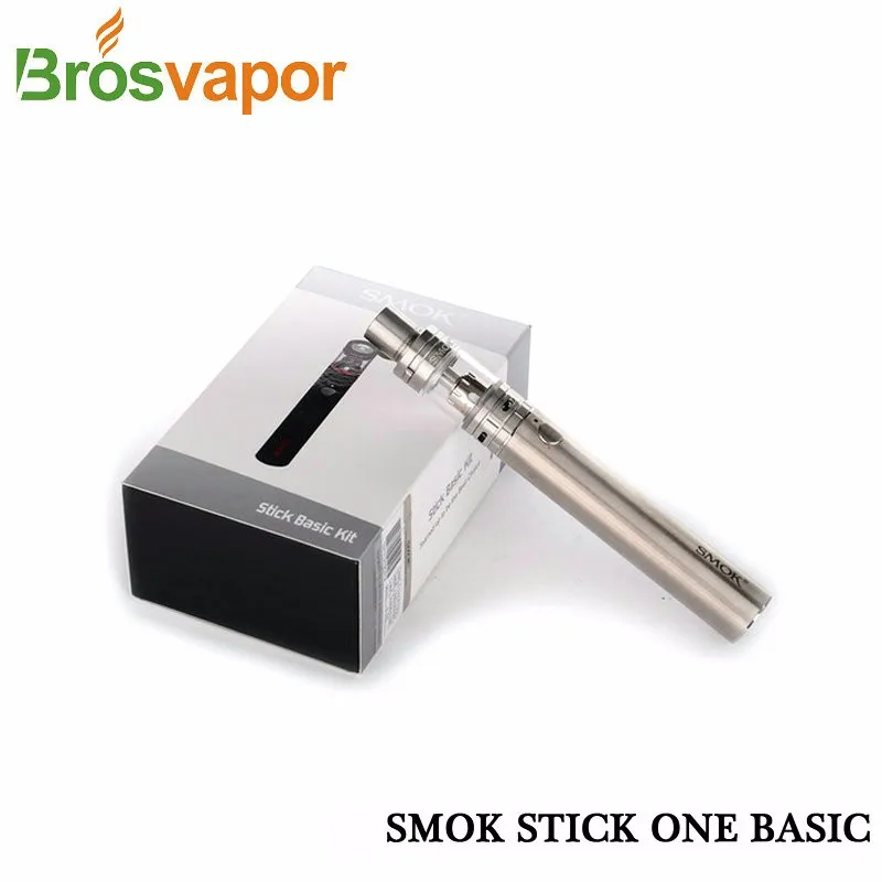 100% Original Smok Stick One Basic Kit with 2ML SMOK Nano TFV4 Tank 2200mah eGo Cloud Battery 510 thread lightweight comfortable E-cigarette kit Shock!!! (4)