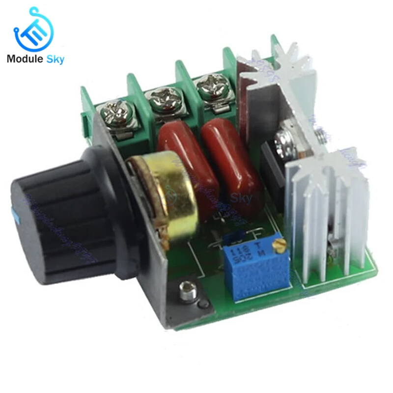 

220V 2000W Speed Controller SCR Voltage Regulator Dimming Dimmers Thermostat Motor Controller for Arduino