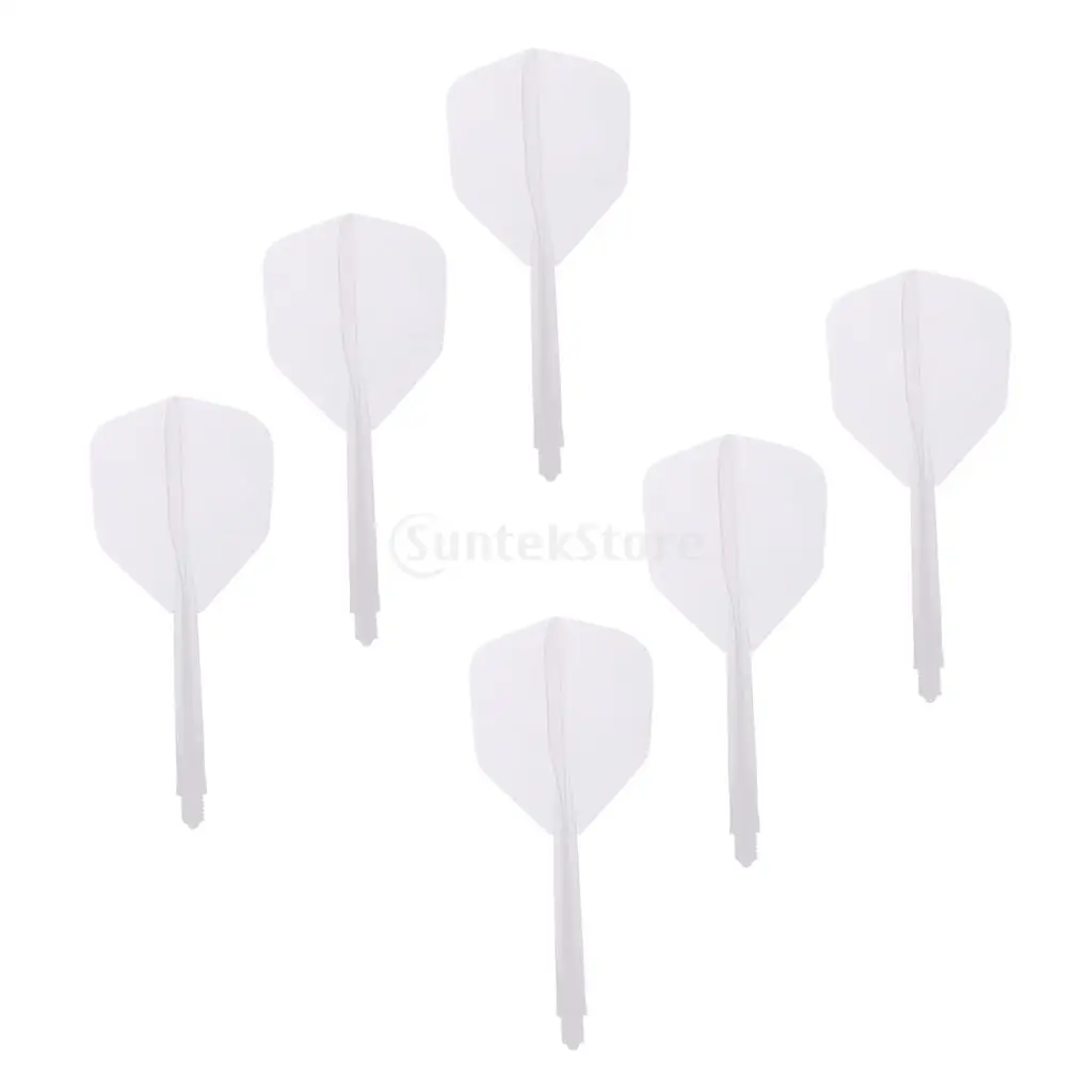 12Pcs Transparent 2BA Thread Dart Shafts and Dart Flights Connection 2 Colors Dart Shaft Dart Accessories