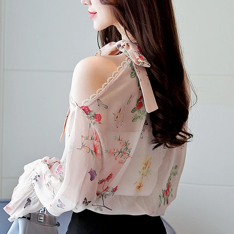 Женские топы блузки blusas mujer de moda 2019 женские рубашки шифоновая блуза с бантом и