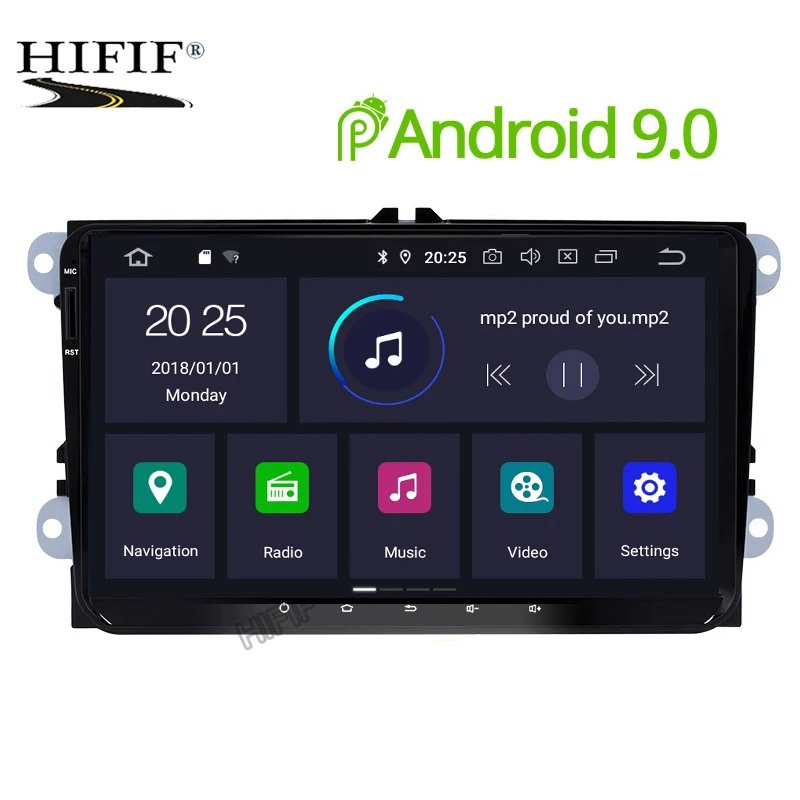 

IPS DSP Android 9.0 multimedia player for VW PASSAT B6 B7 V7 Golf 5 6 BORA Tiguan Fabia Rapid Seat Leon Altea Toledo no DVD
