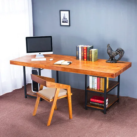 Компьютерные столы Office для дома Рабочий стол мебель из массива дерева ноутбук стол soporte ноутбук книжный шкаф стойки Горячая 140*70*75 см Меса
