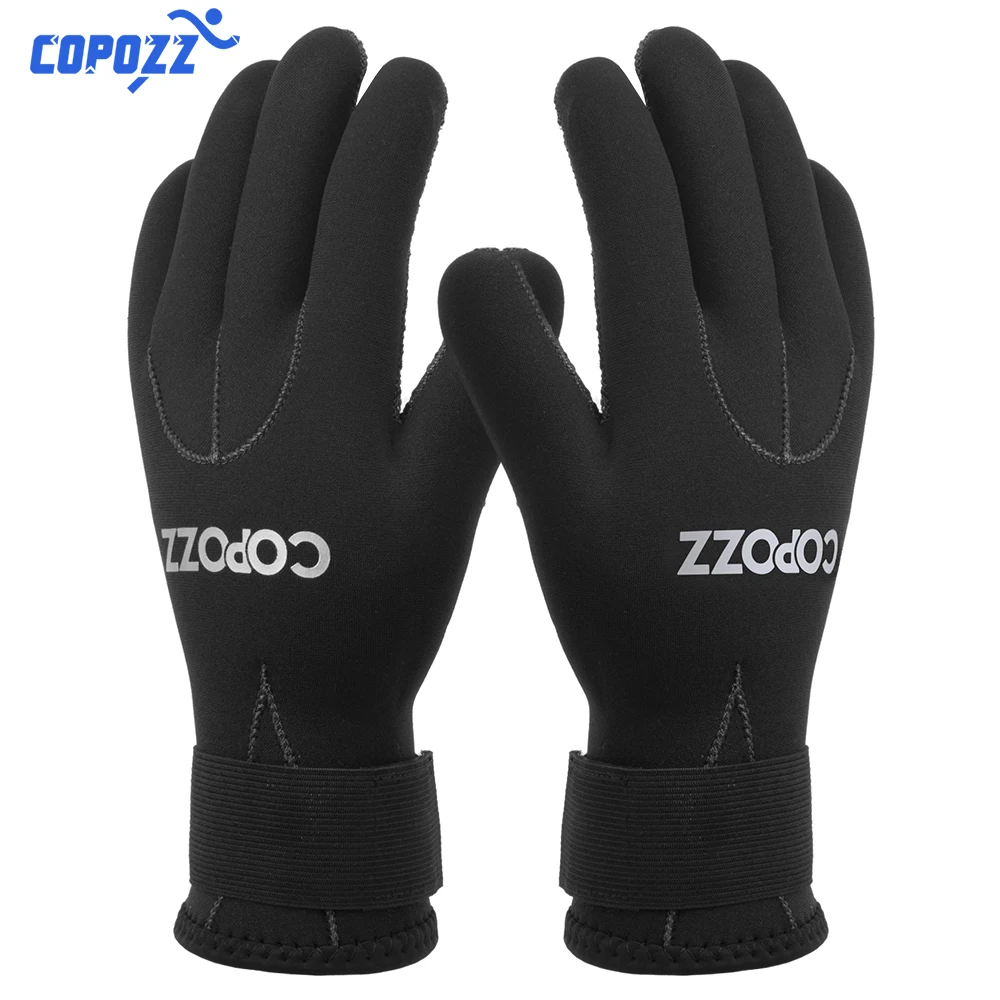 COPOZZ 3mm Neoprene Men Women Keep Warm Scuba Diving Gloves Windsurfing Surfing Spearfishing Snorkel Fisher Gloves Anti Scratch