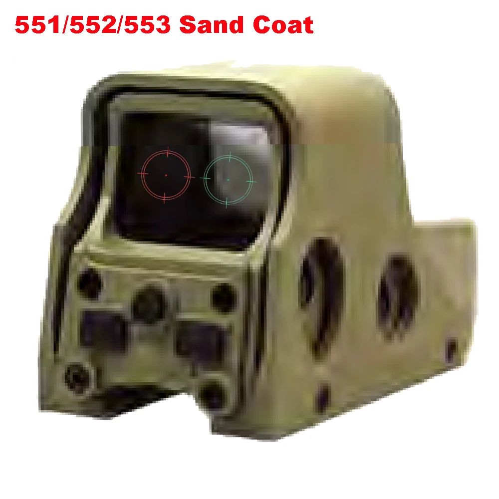 New Aluminum Tactical Red Green Reticle Riflescope Holographic Red Green Dot Sight Brigthness Adjus