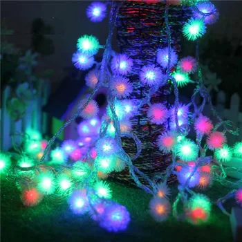 

50m 400 Edelweiss Balls LED String Holiday Fairy Lights Party Christmas Wedding Decoration Landscape Lighting
